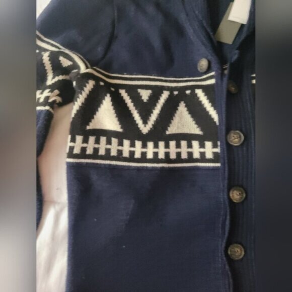 Buffalo David Bitton Cozy Grandpa Men's Button Up Cardigan Sweater Blue Medium - Picture 2 of 15